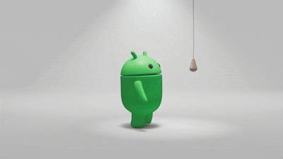 Android show animation